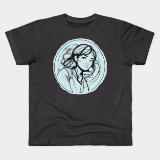 Girl doodling Kids T-Shirt